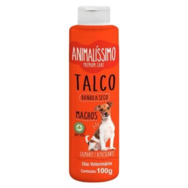Imagem de Talco Banho a Seco para Cães Machos em 100g - ANIMALISSIMO
