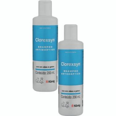Imagem de Clorexsyn 200mL König para Cães e Gatos  Shampoo Antisséptico com Clor