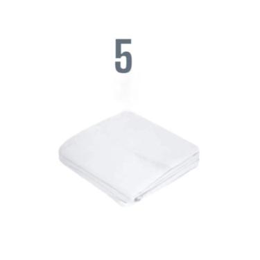 Imagem de Kit Fralda 5, 10 ou 15 Unidades Branca Especial 70 Cm X 70 Cm 100% Alg