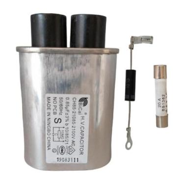 Imagem de Kit Reparo Microondas - Capacitor Bicai Original + Diodo + Fusível NOV