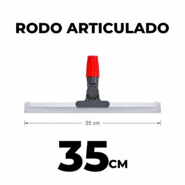 Imagem de Rodo articulado de silicone sem cabo 35cm superpro bettanin - SUPER PR