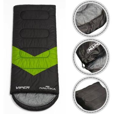 Imagem de Saco de Dormir Viper 5 a 12 - Nautika, Preto, Verde, unico