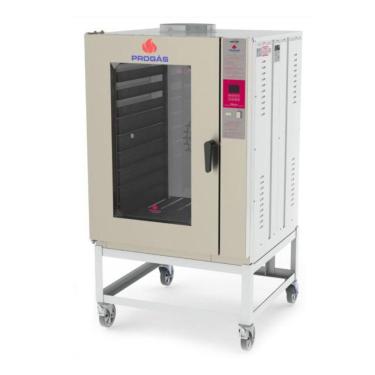 Imagem de Forno Turbo Elétrico Progás PRP-10000 E 10 Esteiras Porta com Visor em Vidro Temperado Inox 220V