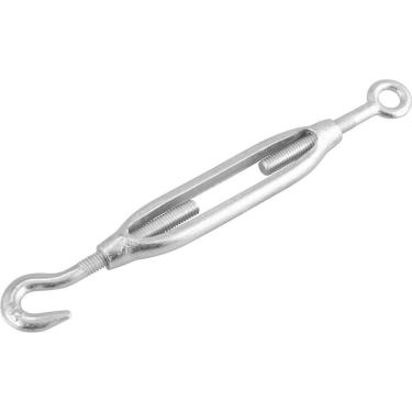 Imagem de Esticador Vonder 3576380100 com Gancho-Olhal para Cabo de Aço 3-8 - 9,53MM Galvanizado Acabamento Resistente à Oxidação