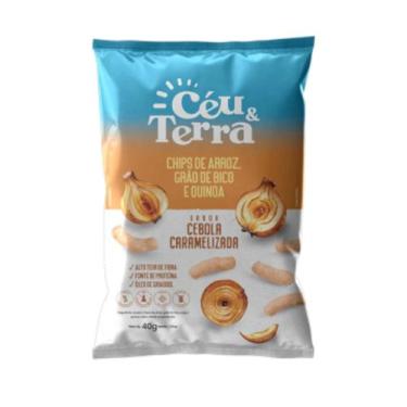 Imagem de Chips De Arroz Cebola Caramelizada Sem Glúten - Céu & Terra 40g