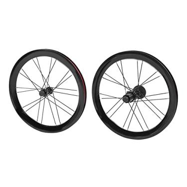 Imagem de Rodas de mountain bike, rodas de bicicleta 8/9/10/11 velocidade para bicicleta dobrável(Preto)