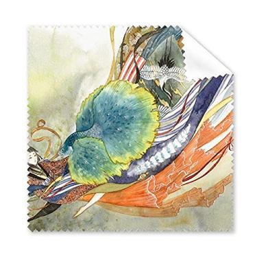 Imagem de Peacock Girl Chinês Antigo Illustrator Pano de Limpeza de Tela de Telefone Limpador de Óculos 5 peças