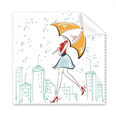 Imagem de Pano de limpeza para óculos de sol guarda-chuva Rain Lady City Dress 5 peças