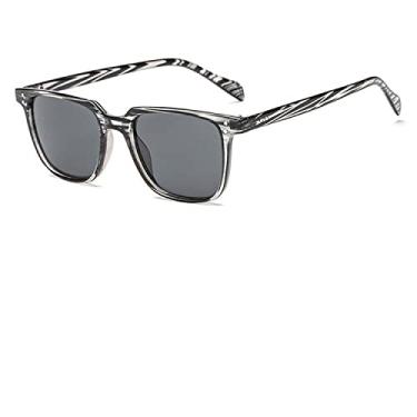 Imagem de Óculos de Sol Leopardo Verde Escuro Quadrado Homem Condução Óculos Masculino Óculos de Sol Designer Pesca Viagens Vintage Óculos De Sol, Linhas Pretas, China