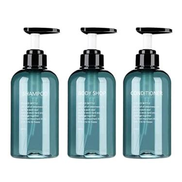 Imagem de NC 3 Unidades de Espuma Dispensadora de Sabão E Loção Frasco Bomba de Xampu - Blue-300ml, Tamanho real