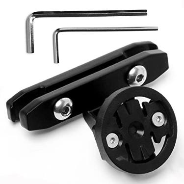 Imagem de HUAYUWA Suporte de selim de bicicleta para suporte de assento de metal para Garmin Varia Retroview RTL510 Edge520 Edge820 Edge1030 Suporte de luz traseira de radar de ciclismo