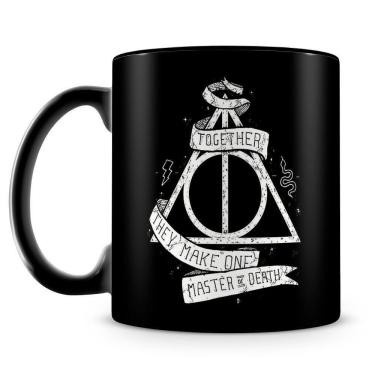 Imagem de Caneca Personalizada Relíquias da Morte (100% Preta)