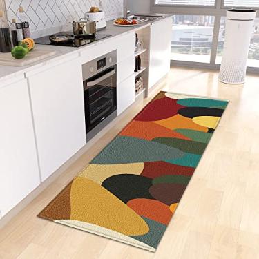 Imagem de SHENGANG Tapete de cozinha entrada para casa quarto sala de estar decoração infantil tapete corredor cabeceira do banheiro tapete antiderrapante, 3,60cmx200cm