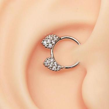 Imagem de Piercing Argola Daith Gatinho - Eu Curto Acessórios