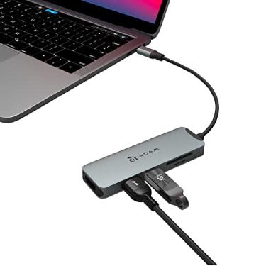 Imagem de ADAM elements Estação de ancoragem USB-C Gen2 / Laptop – Adaptador CASA Hub A05 5 em 1 multiportas para Mac e PC Series – USB-A 3.1 Gen2 x2, HDMI, SD e leitor de cartão microSD