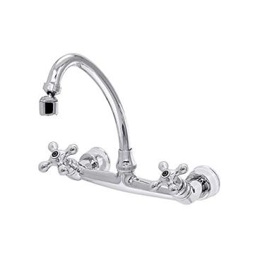 Imagem de Misturador para cozinha Belle Epoque cromado parede Forusi