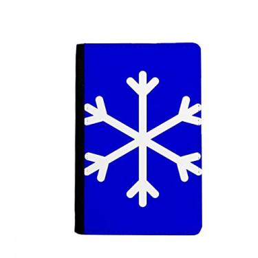 Imagem de Porta-passaporte quadrado azul neve marca de aviso porta-passaporte Notecase Burse capa carteira porta-cartão, Multicolor