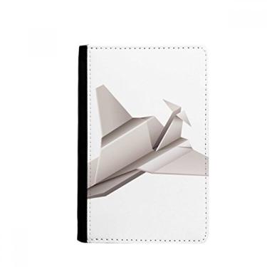 Imagem de Origami Geométrico Abstrato Padrão Aeronave Porta Passaporte Notecase Burse Carteira Capa Cartão Bolsa, Multicolor