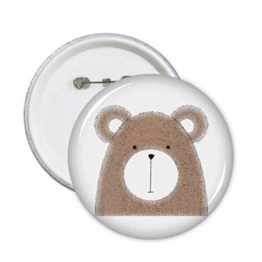 Imagem de Broche de animal de urso gordinho estilo simplicidade, emblema, acessório, decoração, 5 peças