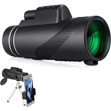 Imagem de Telescópio monocular para e, monocular, portátil à prova d'água à prova de nevoeiro à prova de choque - adequado para caminhadas, observação de pássaros, acampamento