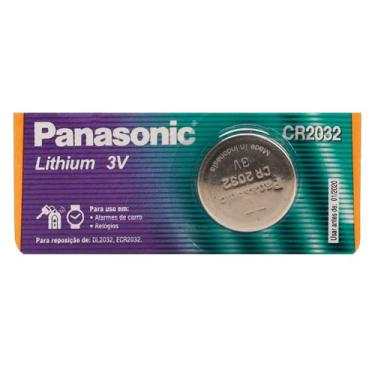 Imagem de Bateria Litio Panasonic Cr2032 3v 10 Cartela C/5 Pilhas Moeda