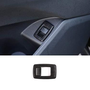 Imagem de JIERS Para BMW X1 F48 2016-2019 X2 F47 2018-2019, capa de botão de moldura de porta traseira interna de carro ABS