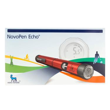 Imagem de Caneta Aplicadora de Insulina NovoPen Echo Red com 1 unidade Novopen Caneta 1 Unidade