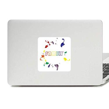 Imagem de LGBT Adesivo de vinil com bandeira de arco-íris para laptop e decoração de PC