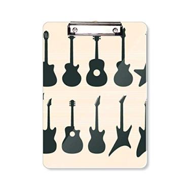 Imagem de Placa de apoio para guitarra elétrica, música, vitalidade sonora, pasta, bloco de notas A4