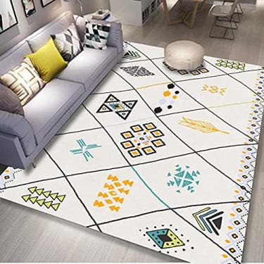 Imagem de Tapetes Marroquino envelhecidos jia cool macio tapete grande para sala de estar, quarto, sala de jogos, 100 x 200 cm, Marroco-m1