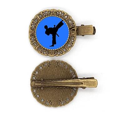 Imagem de Presilha de cabelo japonesa Taekwondo contorno marcial grampo de cabelo