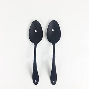 Imagem de Armário com maçaneta de armário preto moderno drwawer Maçaneta e maçanetas da porta de madeira Maçanetas de cozinha para interior de móveis, colher um de 20 cm