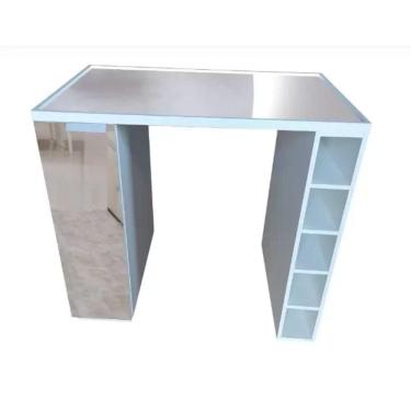 Imagem de Bar Bancada Bandeja Espelhada Para Cervejeira adega frigobar Vinho