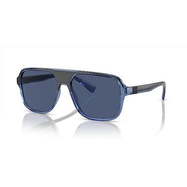 Imagem de Óculos de sol masculinos Dolce & Gabbana DG6134 transparente azul/preto/azul escuro 57