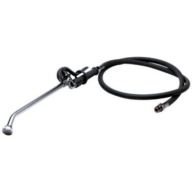 Imagem de T&S Brass Conjunto de spray B-0955 com mangueira de PVC reforçada e válvula de pulverização de fechamento automático