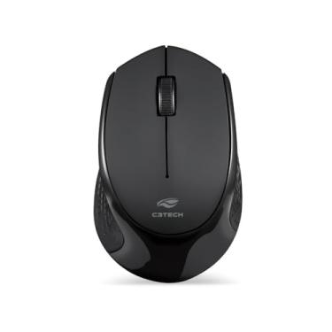 Imagem de C3Tech mouse Bluetooth 5.0 sem fio M-BT50BK preto Wireless 2.4GHz com um alcance de 10 metros 1200DPI Ambidestro Plug and Play compativel com Windows, MACos, Linux, Chrome