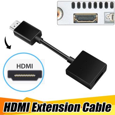 Imagem de Cabo de Extensão HDMI para Chrome Cast  4K  60Hz  curto  cabo macho para fêmea  Port Saver  2.0