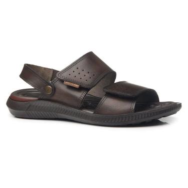 Imagem de Sandália Couro Pegada 133154-02 Masculina - Cravo