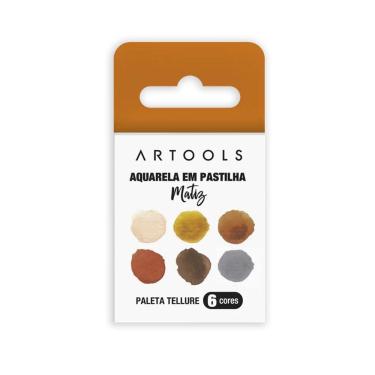 Imagem de Aquarela Em Pastilha 6 Cores Artools