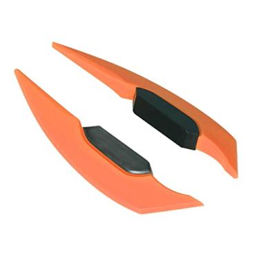 Imagem de Winglet Lateral Motocicleta Spoiler de Asa Aerodinâmica Elegante Defletor de Ar para Bicicletas Elétricas (Laranja)