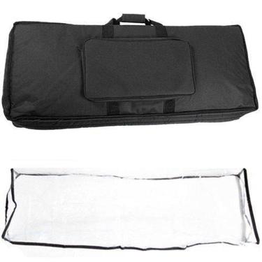 Imagem de Kit Capa Bag De Teclado Musical 5/8 + Cobertura O F E R T A