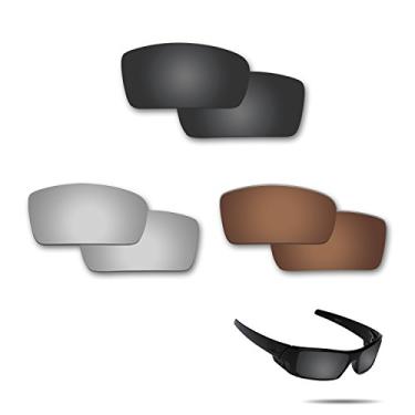 Imagem de Fiskr Lentes de reposição anti-água salgada compatíveis com óculos de sol Oakley Gascan