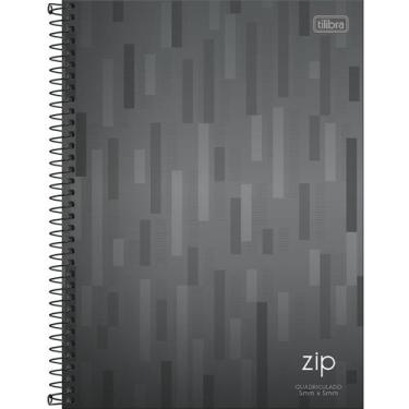 Imagem de Caderno Quadriculado 5X5 Mm Capa Dura Universitário Zip Com 96 Folhas