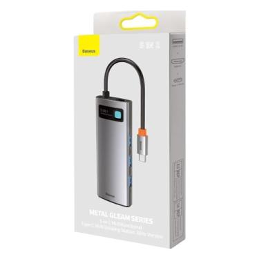 Imagem de Baseus Adaptador Hub USB-C 5 em 1 para 3X USB 3.0 + HDMI + USB-C PD