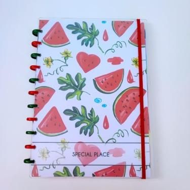 Imagem de Caderno de Disco 10 Matérias Escolar Sistema Inteligente Com Calendario Com Divisórias Special Place Picnic (EXTRA GRANDE - A4)