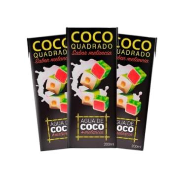 Imagem de Água de Coco Quadrado 9unx200ml Melancia