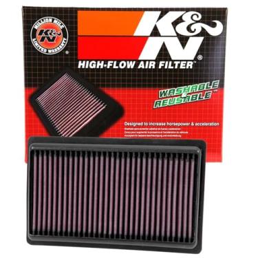 Imagem de K&N Filtro de ar do motor: alto desempenho, premium, lavável, filtro de substituição: serve para Infiniti Q50 V6 2014 – 2019, 33 – 5014