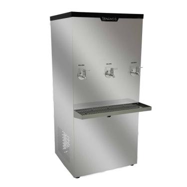 Imagem de Bebedouro Industrial 100 Litros Inox 3 Torneiras Geladas BI100L 220V - Venâncio