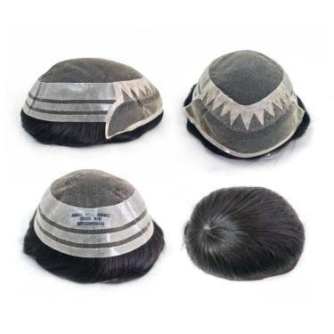 Imagem de Prótese Capilar Híbrida Mod. André Com Nó 20X25 D= 115%