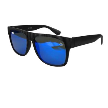 Imagem de Óculos de Sol Kids Masculino Acetato Vintage Lentes de Alta Proteção Uv400 Polarizadas Anti-reflexo Saúde Para os Olhos Acompanha Case Premium (Lentes Azul)